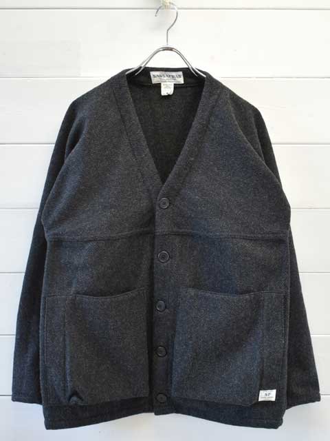 SASSAFRAS (ե饹)<br>DIGS CREW CARDE JACKET -HERRINGBONE BLANKETCHARCOAL- (SF-242158)