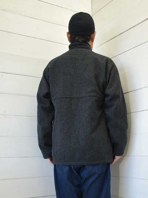 SASSAFRAS (ե饹)<br>DIGS CREW CARDE JACKET -HERRINGBONE BLANKETCHARCOAL- (SF-242158)