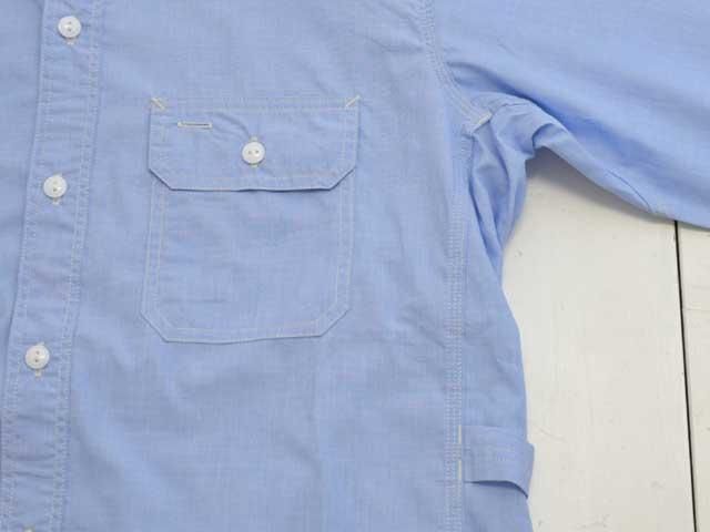 SASSAFRAS(ササフラス) GARDENER SHIRT -A/C BROAD SAX-- SF-252220