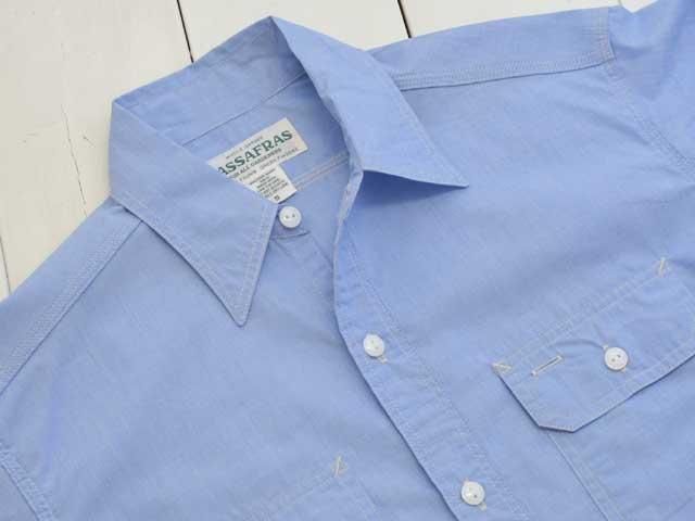 SASSAFRAS(ササフラス) GARDENER SHIRT -A/C BROAD SAX-- SF-252220