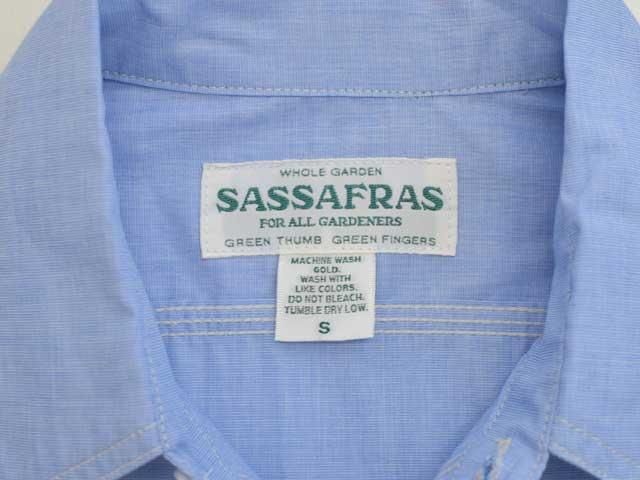 SASSAFRAS(ササフラス) GARDENER SHIRT -A/C BROAD SAX-- SF-252220
