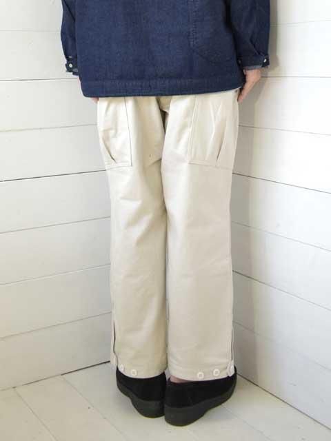 SASSAFRAS(ե饹)<br>OVERGROWN PANTS 4/5 -MILITARY SATIN IVORY- (SF-252283)