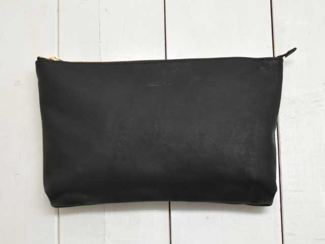 SLOW (スロウ) pouch Lsize -rubono black- (300S32C) レザーポーチ