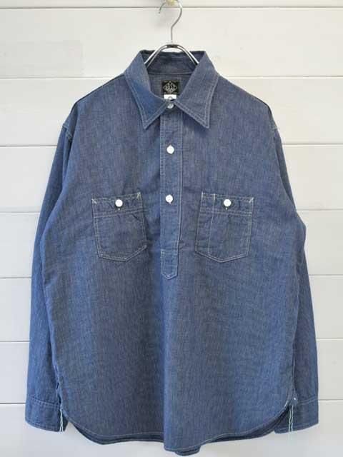 POST OVERALLS (ݥȥС륺)<br> No.2 Shirt -indigo check 2- 