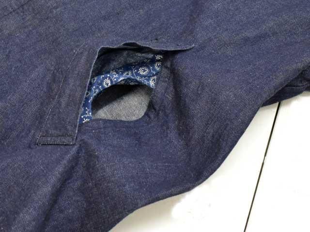 POST OVERALLS (ポストオーバーオールズ) USN Utility Coat -8oz denim