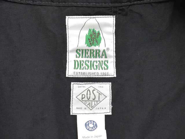 POST OVERALLS (ポストオーバーオールズ)<br> POST Logger Special -Sierra Designs 60/40 black-