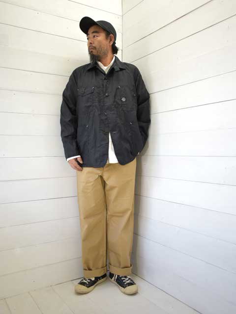 POST OVERALLS (ݥȥС륺)<br> Engineers' Jacket -crinkle nylon taffeta-