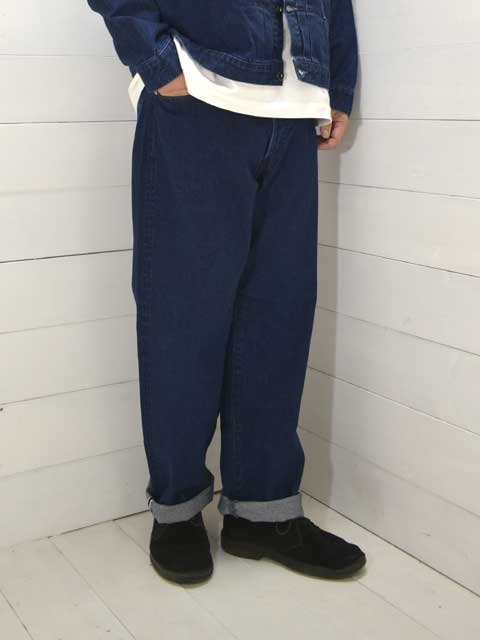 POST OVERALLS (ݥȥС륺)<br>No.1 Five Pocket -12oz. selvedge deep washed denim indigo-