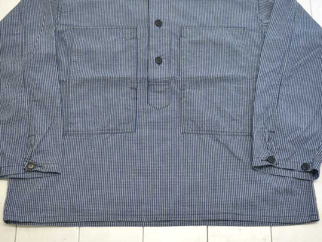 POST OVERALLS (ݥȥС륺)<br> ARMY Shirt -indigo check indigo-