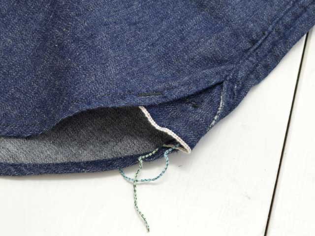 POST OVERALLS (ݥȥС륺)<br> Band Collar Shirt -light denim indigo-