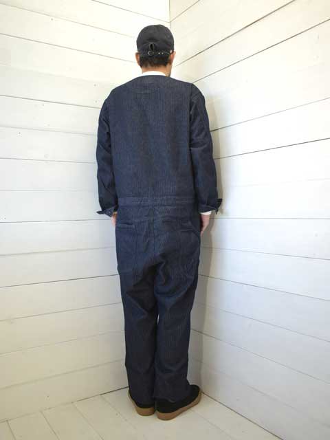 POST OVERALLS (ݥȥС륺)<br>ELNEST  Post O'Alls ALL IN ONE -herringbone denim indigo-