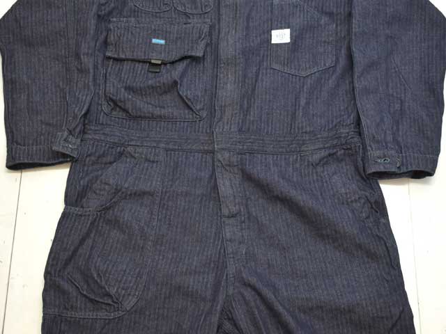 POST OVERALLS (ݥȥС륺)<br>ELNEST  Post O'Alls ALL IN ONE -herringbone denim indigo-