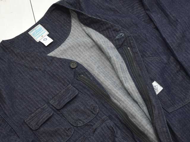 POST OVERALLS (ݥȥС륺)<br>ELNEST  Post O'Alls ALL IN ONE -herringbone denim indigo-