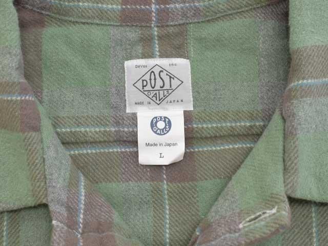 POST OVERALLS (ポストオーバーオールズ) NEUTRA 6 -flannel plaid pale- 3221-FP ネルシャツ |  MARBLE 通販 【正規取扱店】
