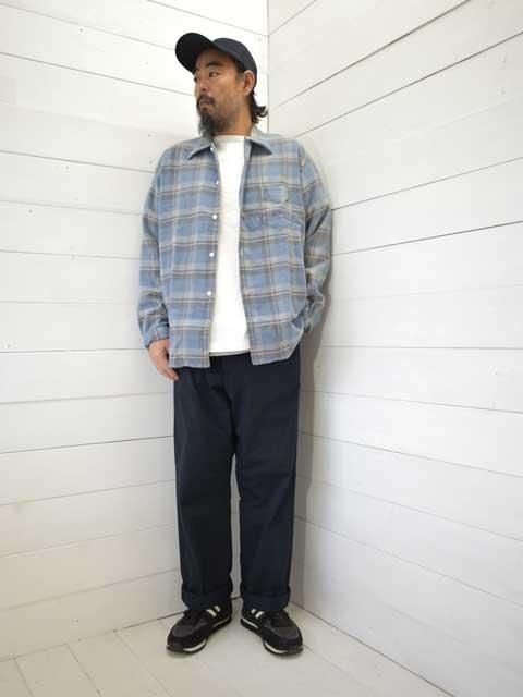 POST OVERALLS (ポストオーバーオールズ)<br> NEUTRA 6 -flannel plaid pale- ネルシャツ