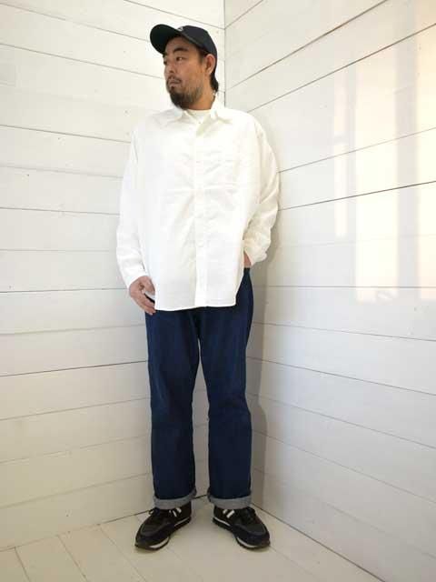 POST OVERALLS (ݥȥС륺)<br> No.1 Shirt MV -classic chambray white- 