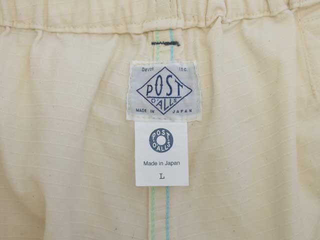 POST OVERALLS (ݥȥС륺)<br>E-Z WALKABOUT Shorts -cotton dobby ripstop natural-