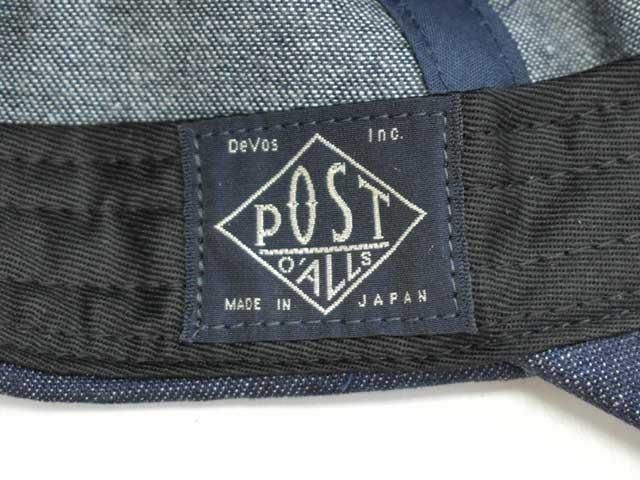 POST OVERALLS (ݥȥС륺)<br> POST Ball Cap -8oz. denim indigo-