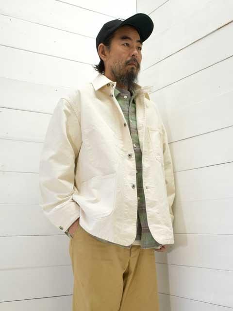 POST OVERALLS (ݥȥС륺)<br> POST 46 -pigment dyed canvas washed natural-