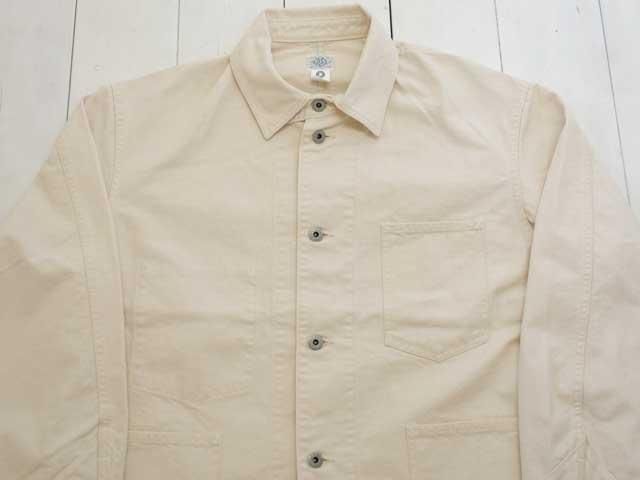 【希少】POST OVERALLS USA製 カバーオール ホワイト　サイズM POST OVERALLS (ポストオーバーオールズ) POST 46 -pigment dyed