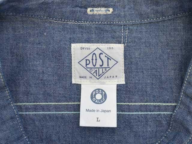 POST OVERALLS (ݥȥС륺)<br> St.Louis-Band -chambray indigo- 