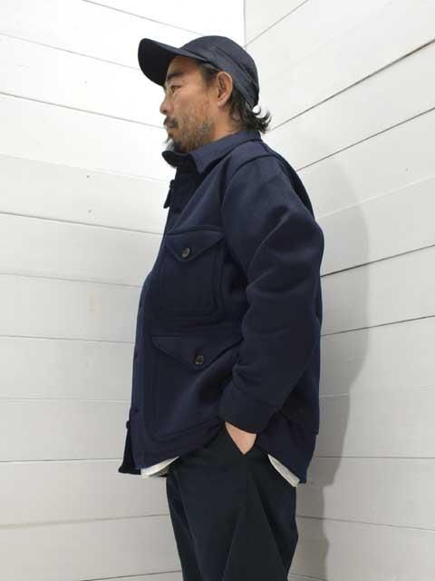 POST OVERALLS (ポストオーバーオールズ)<br> CRUZER 5-R -beaver melton navy-