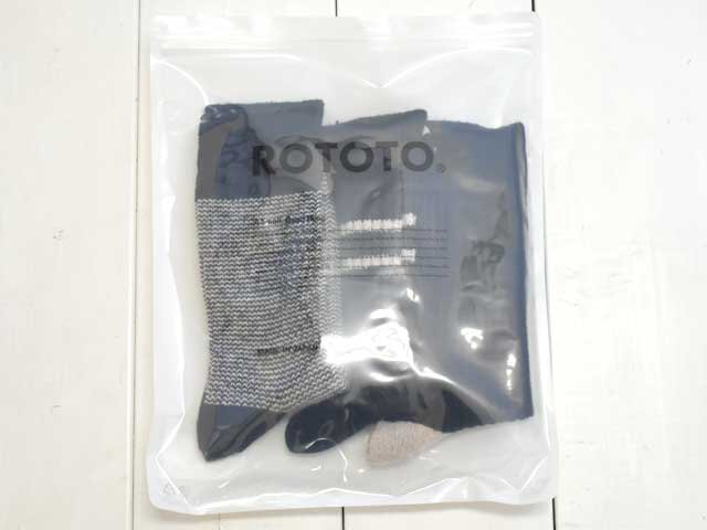 ROTOTO(ȥ) RECYCLED COTTON/WOOL DAILY 3 PACK SOCKS (R1574)