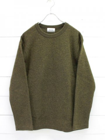 BETTER(ベター) FELTED WOOL CREW NECK PULL-OVER (BTRK1805)