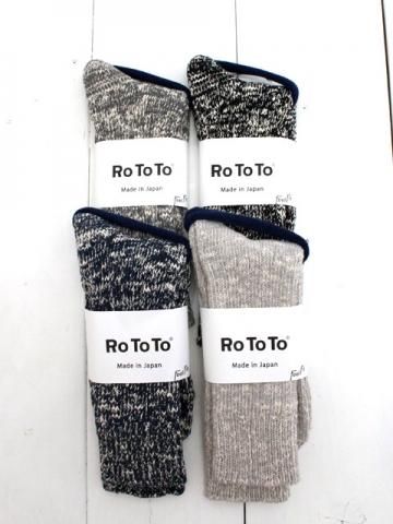 ROTOTO(ȥ)<br>LOW GAUGE SLUB CREW SOCKS (R1251) 