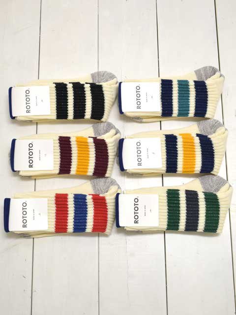 ROTOTO (ロトト) COARSE RIBBED OLD SCHOOL SOCKS R1255 - 靴下 | MARBLE 通販 【正規取扱店】