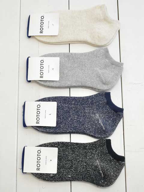 ROTOTO (ロトト) WASHI PILE SOCKS SHORT R1024- 靴下 | MARBLE 通販