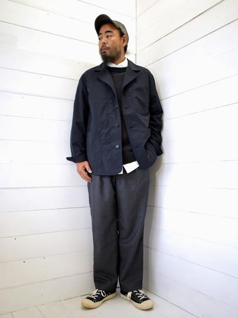 A VONTADE アボンタージ Comfort Wide Easy Trousers - Wool Serge