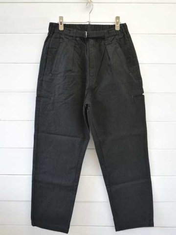 POST OVERALLS (ポストオーバーオールズ)<br>E-Z Lax 3 -cotton covert charcoal-