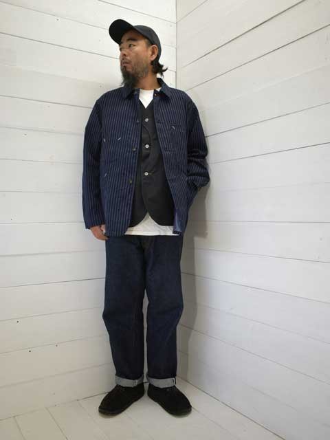 新商品!新型 POST OVERALLS ポストオーバーオールズ #3111 8DI De Luxe Railroader2 oz. denim  w taffeta lining indigo