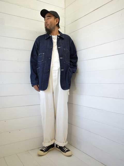 POST OVERALLS (ポストオーバーオールズ) DeLuxe Railroader 2 -8oz denim w/taffeta  lining- 3111-8DI カバーオール | MARBLE 通販 【正規取扱店】