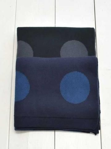 ROTOTO(ȥ) PORTHOLE DOT COTTON SHAWL MUFFLER (R5139)