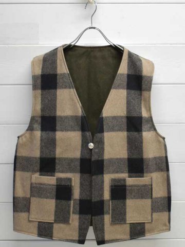 orslow ()<br> REVERSIBLE WOOL MELTON VEST  (01-9028)