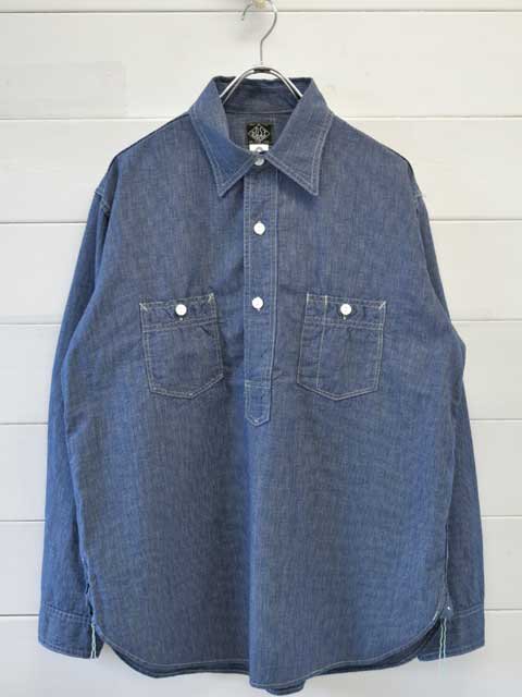 POST OVERALLS (ポストオーバーオールズ) No.2 Shirt -indigo check 2