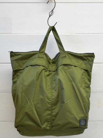 POST OVERALLS (ポストオーバーオールズ)<br> Packable Helmet Bag 2 -polyester R/S olive-