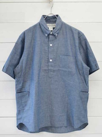 SASSAFRAS(ե饹)<br>WHEEL BARROW SHELL SHIRT 1/2 -5oz chambray- (SF-242135) 