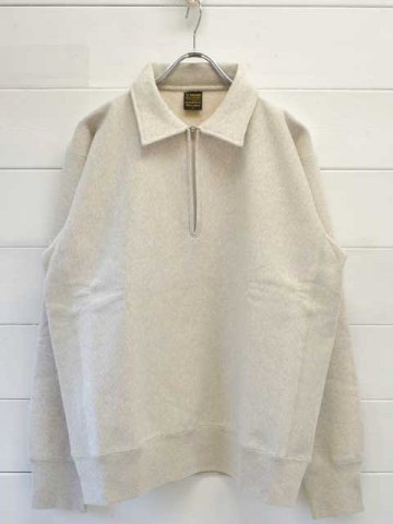 A VONTADE (ܥ󥿡)<br>Half Zip Reverse Sweat Shirts -oatmeal- (VTD-0621-CS)