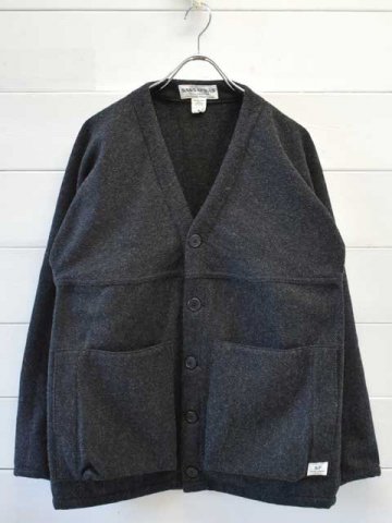 SASSAFRAS (ե饹)<br>DIGS CREW CARDE JACKET -HERRINGBONE BLANKET CHARCOAL-<br> (SF-242158)