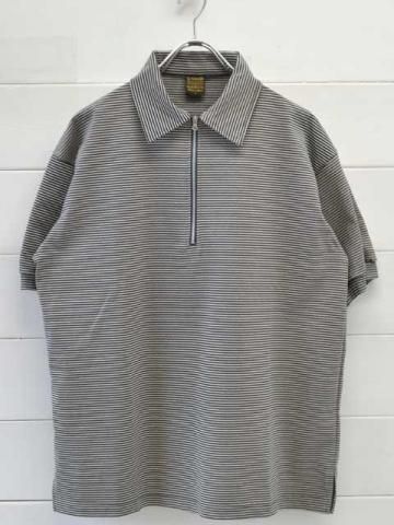 A VONTADE (ܥ󥿡)<br> Compact Border Half Zip Polo SS (VTD-0634-CS)