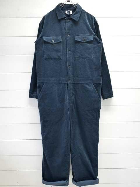 yarmo(ヤーモ) BOILER SUIT -8WALE CORDUROY BLUE- ボイラー