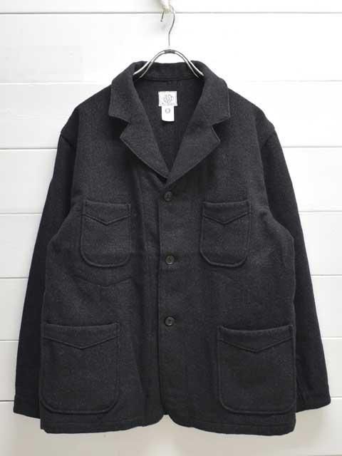 POST OVERALLS 2nd type ジャケット M ブラック 日本製 POST OVERALLS (ポストオーバーオールズ) OK 1930 -basket tweed