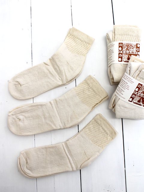 ORGANIC THREADS (オーガニックスレッド) short top crew 3P Socks - 靴下 | MARBLE 通販  【正規取扱店】