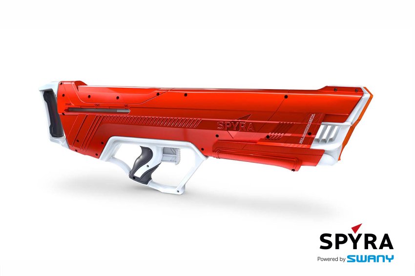 輝い Spyra LX RED スパイラ機械式ウォーターガン トイガン
