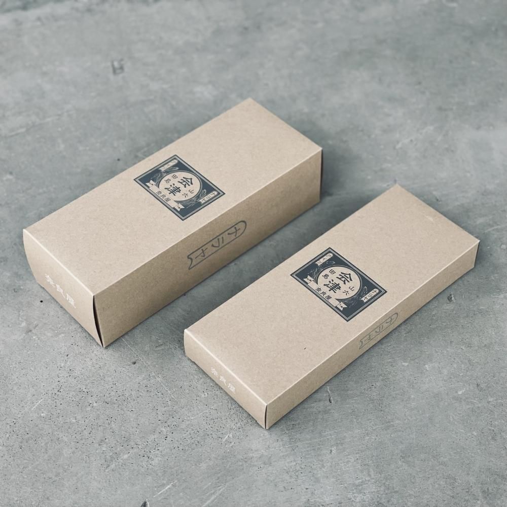 NEW！乾麺5束用クラフト箱／中華4玉／そば茶120g等に印刷箱（包装