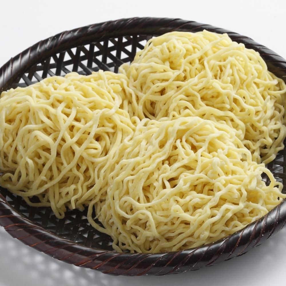 奥会津生中華麺16番/太麺 - 奥会津 奈良屋