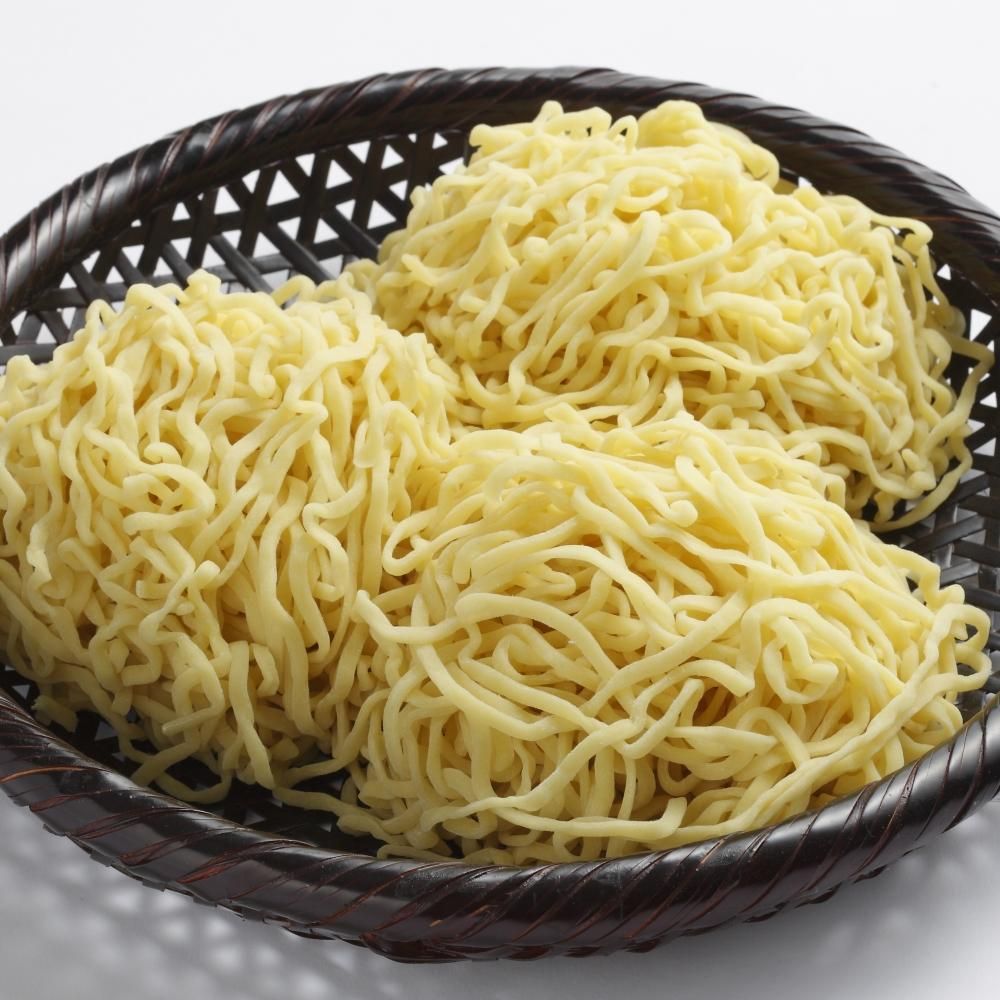 奥会津生中華麺12番/極太麺 - 奥会津 奈良屋